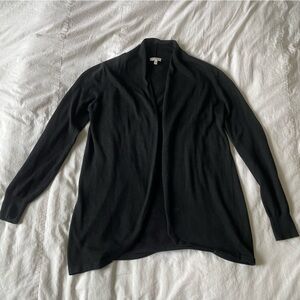 (NWOT) Ella Moss Black Open-Front Knit Sweater